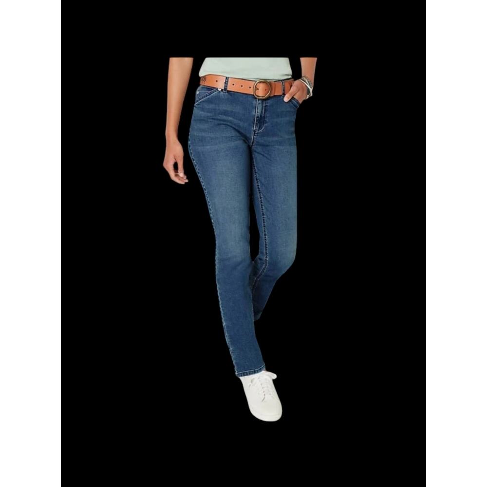 J. Jill Tried & True Slim Leg Blue Stretch Denim Jeans - Size 16 Tall